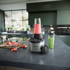 Philips HR3760/10 Μπλέντερ για Smoothies με Γυάλινη Κανάτα 1.8lt 1500W Ασημί Philips HR3760/10 Μπλέντερ για Smoothies με Γυάλινη Κανάτα 1.8lt 1500W Ασημί
